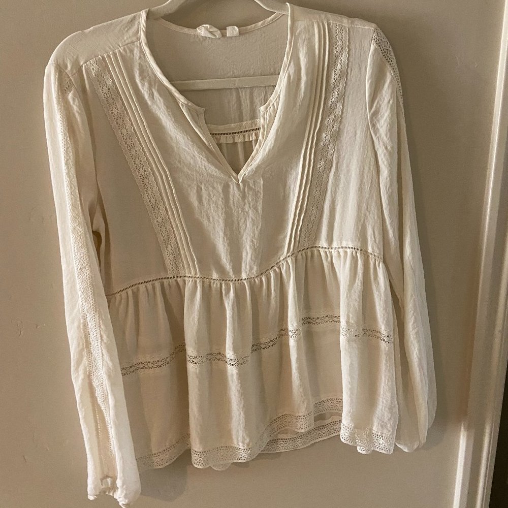 White Lacy Blouse